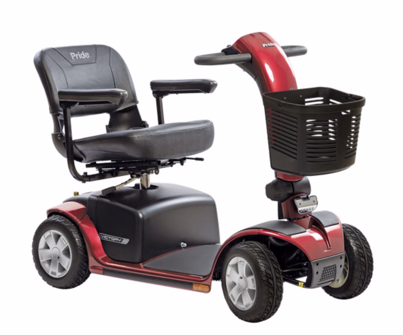 Victory 10 4-Wheel mobility scooter in Candy Apple Red