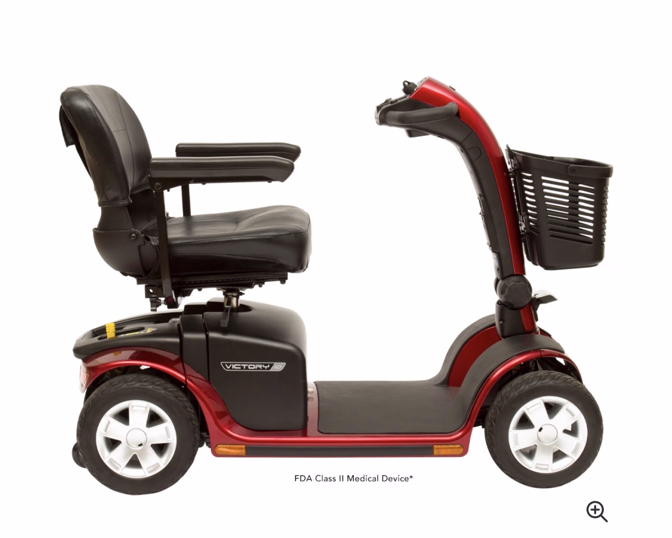 Victory 10 4-Wheel mobility scooter side profile view