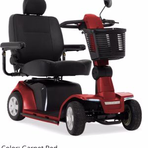 Pride Maxima 4-Wheel heavy-duty mobility scooter in Candy Apple Red